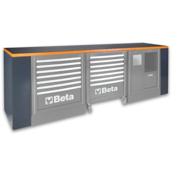 Banc de lucru Beta 055000281, lungime 2,8 m - 2850x700 mm, 129 kg