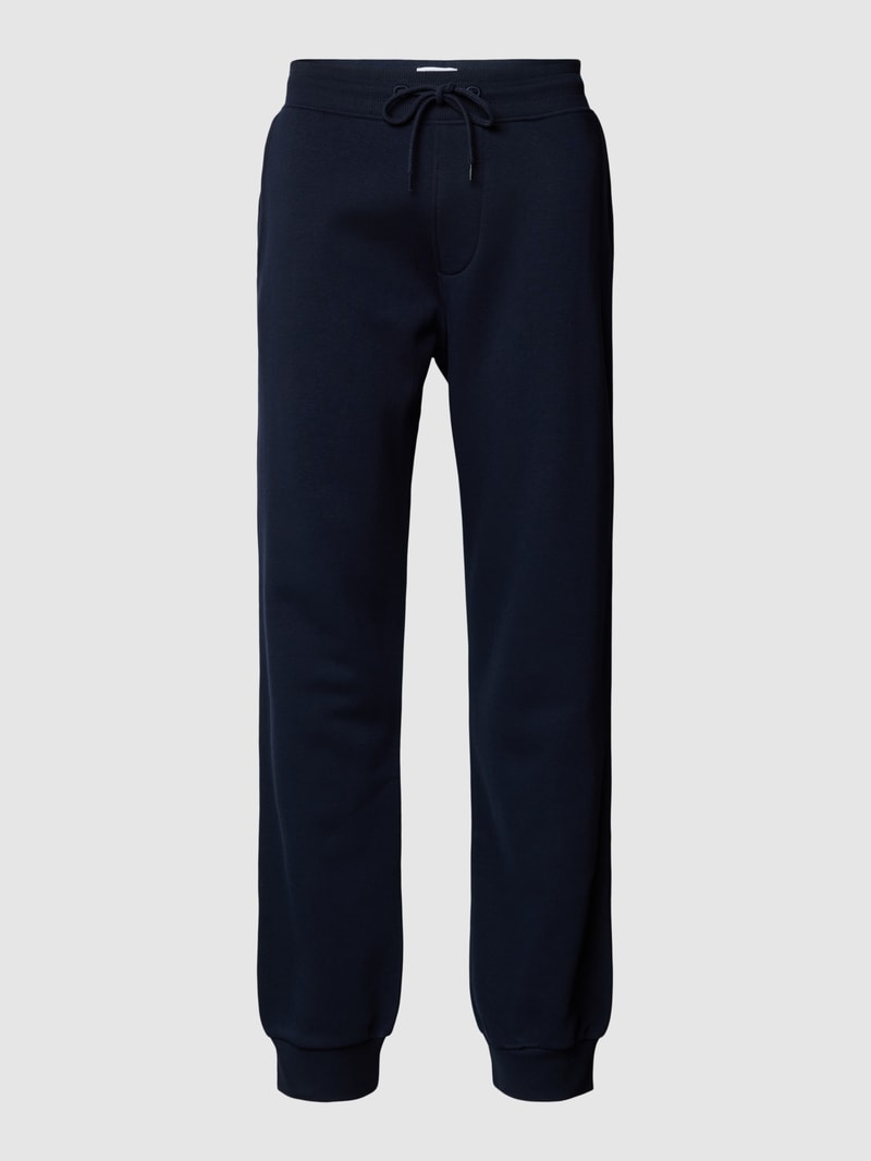 Sweatpants mit elastischem Bund in dunkelblau