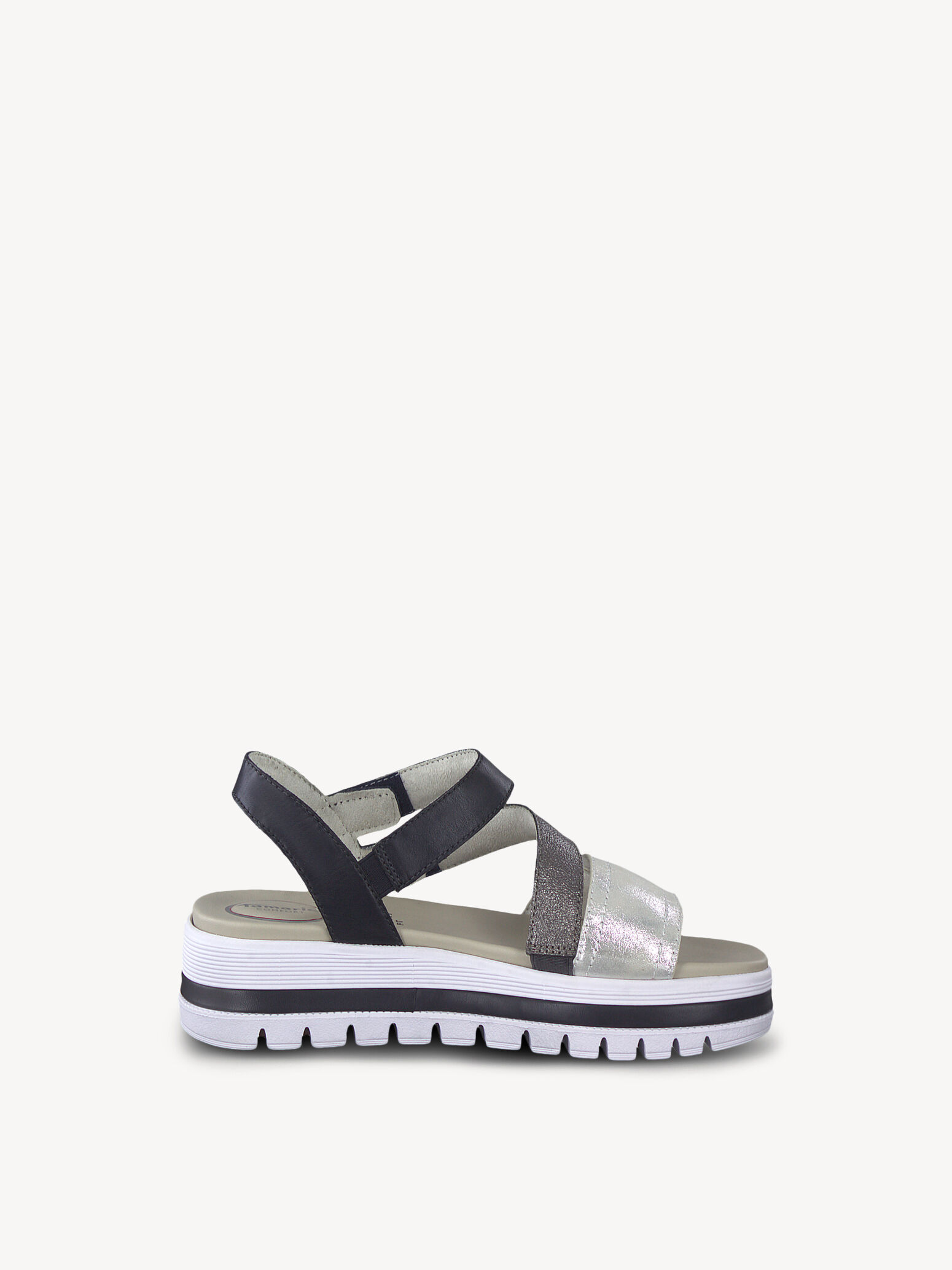 Sandale en cuir - bleu