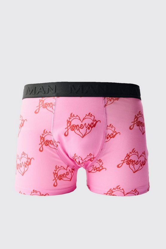 Boxershorts mit Herz-Slogan
