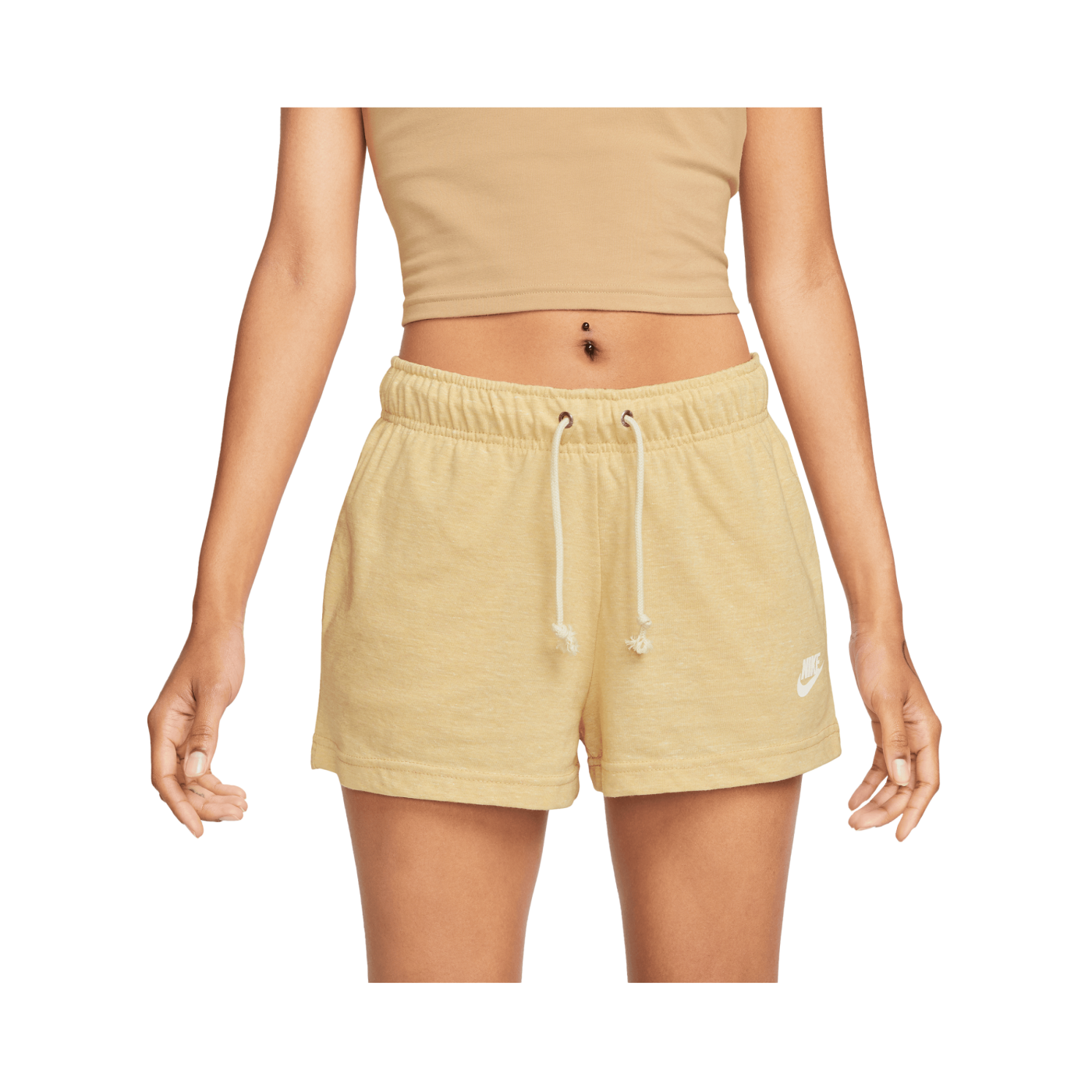 Nike Gym Vintage Short Damen Braun Weiss F252