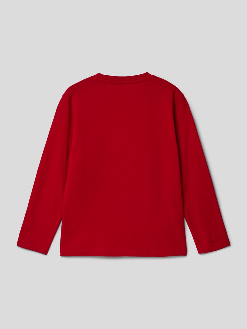 Longsleeve mit Motiv-Print in rot