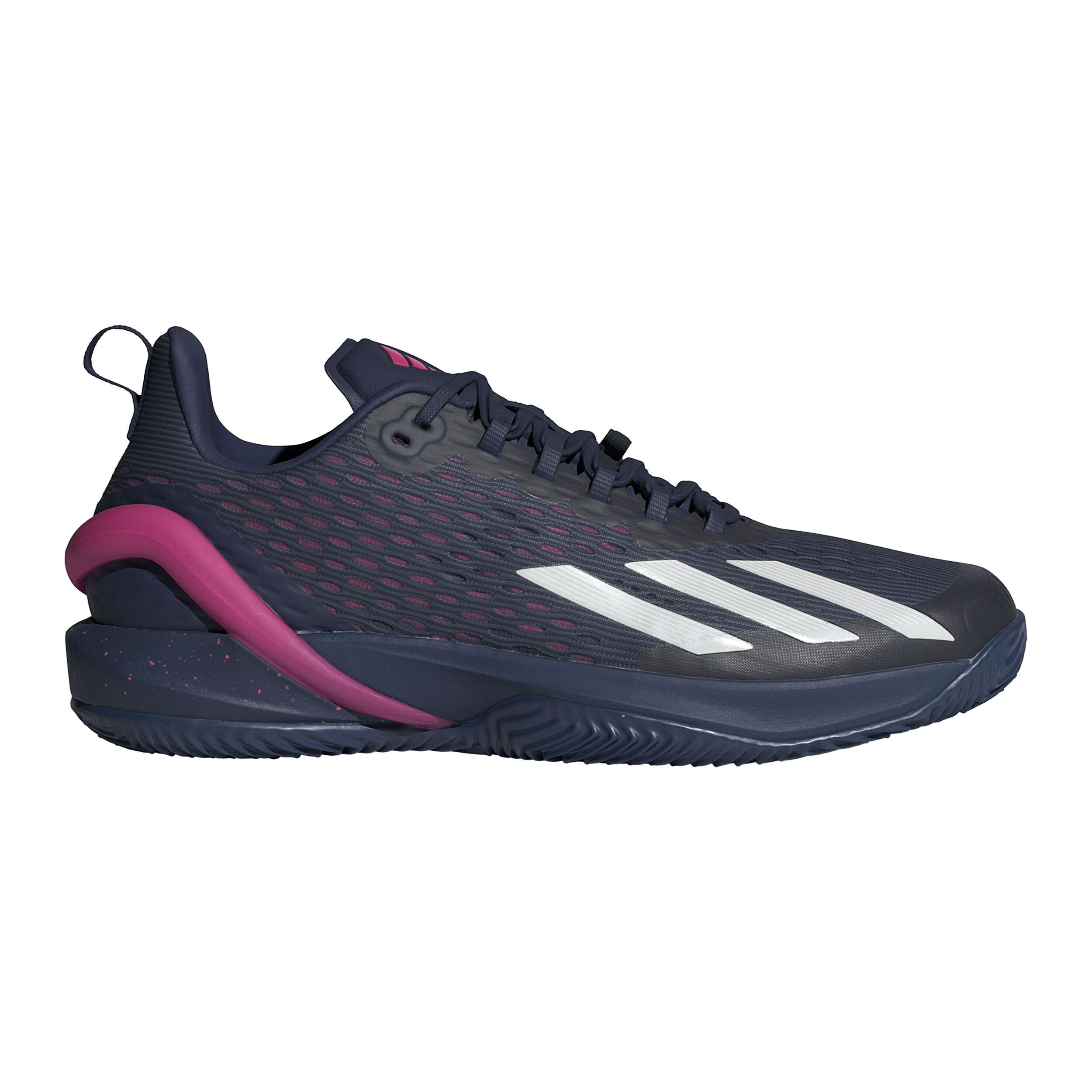Adizero Cybersonic Sandplatzschuh Herren - Dunkelblau, Weiß