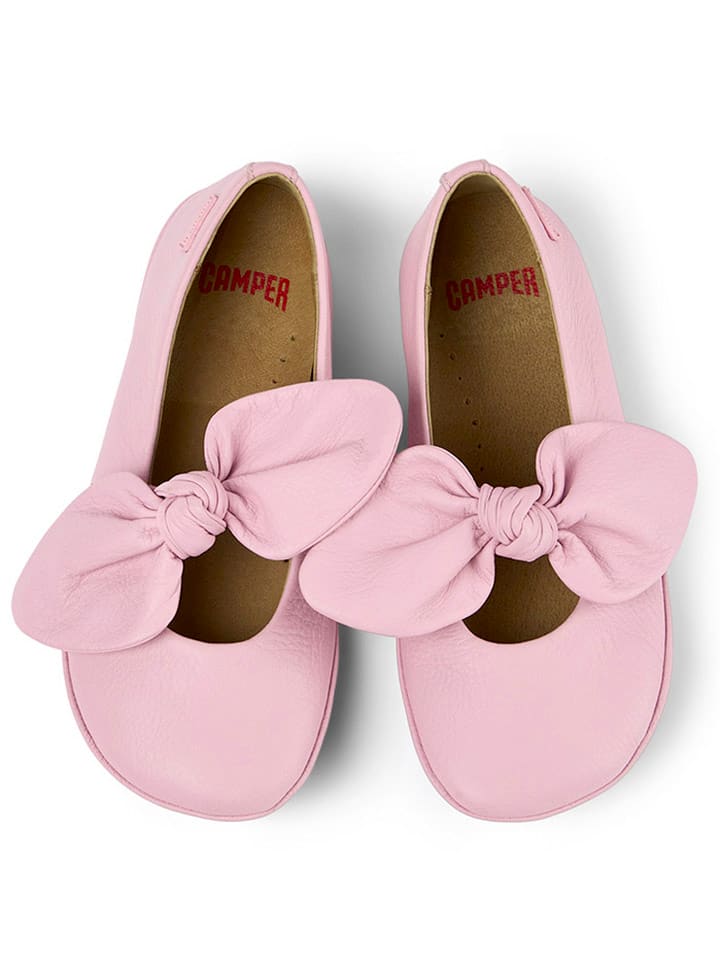 Camper Leder-Ballerinas in Rosa günstig kaufen