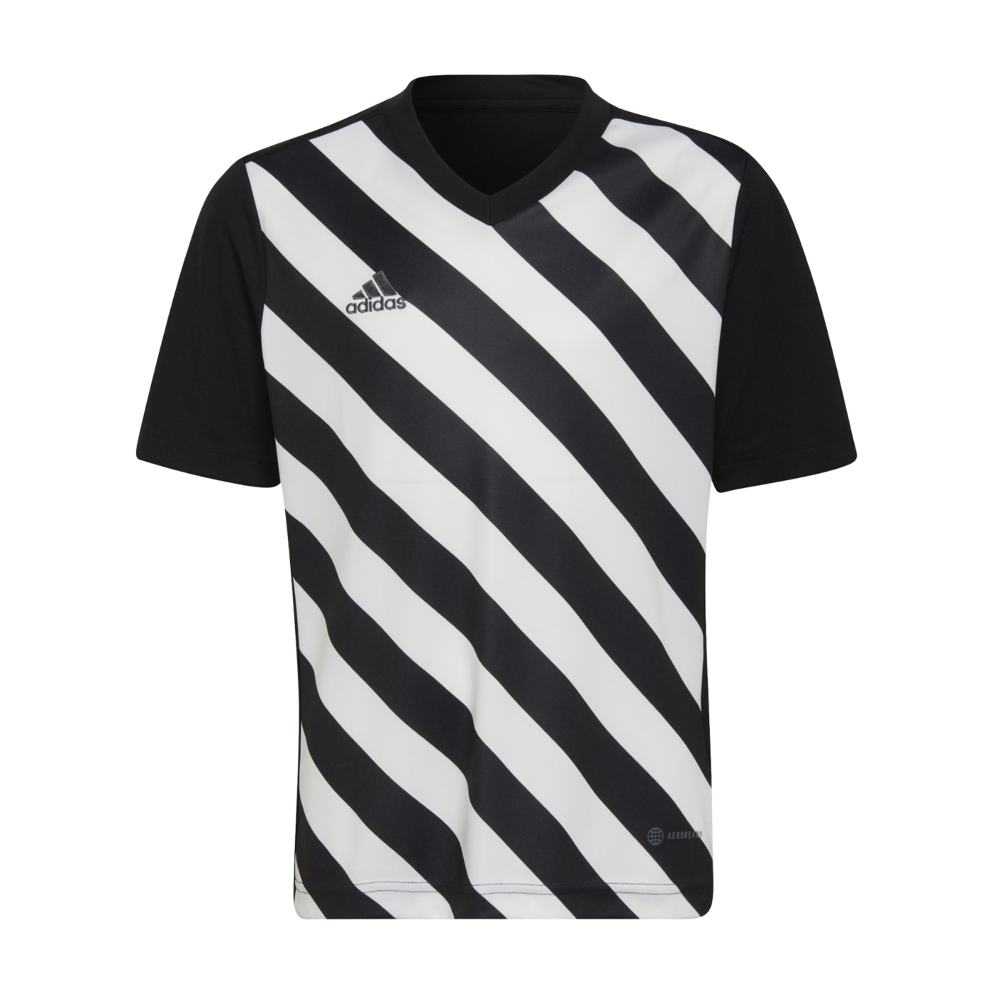 adidas Entrada 22 GFX Trikot Kids Schwarz Weiss