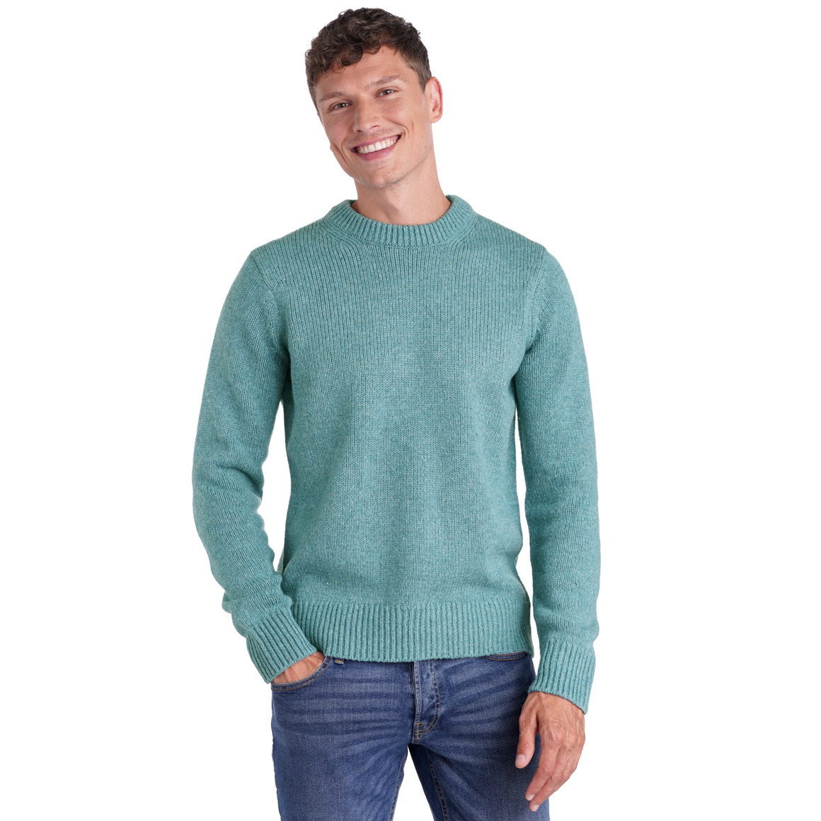Herren Strickpullover unifarben
