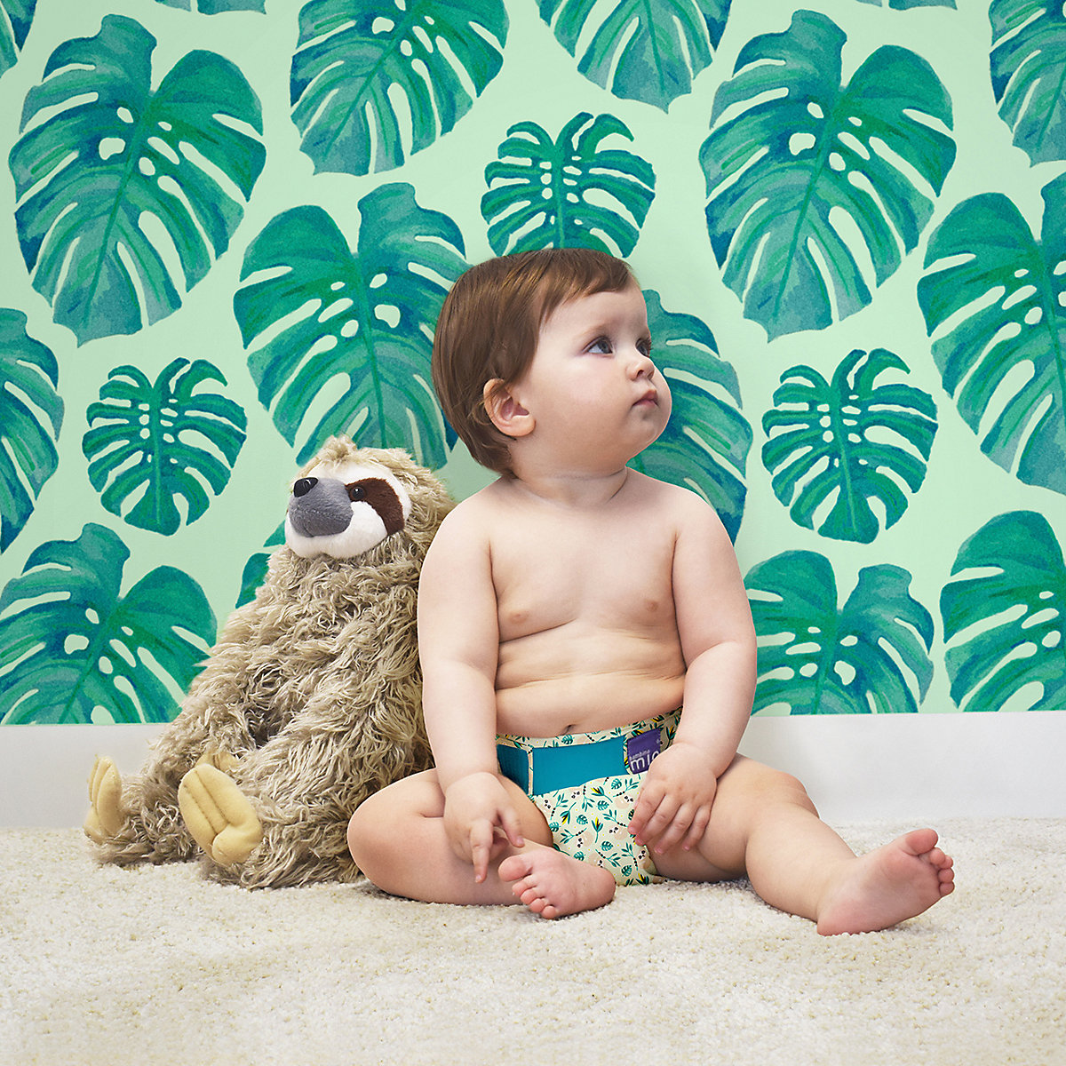 Bambino Mio, miosolo classic All-in-One Stoffwindel, Schaukelndes Faultier