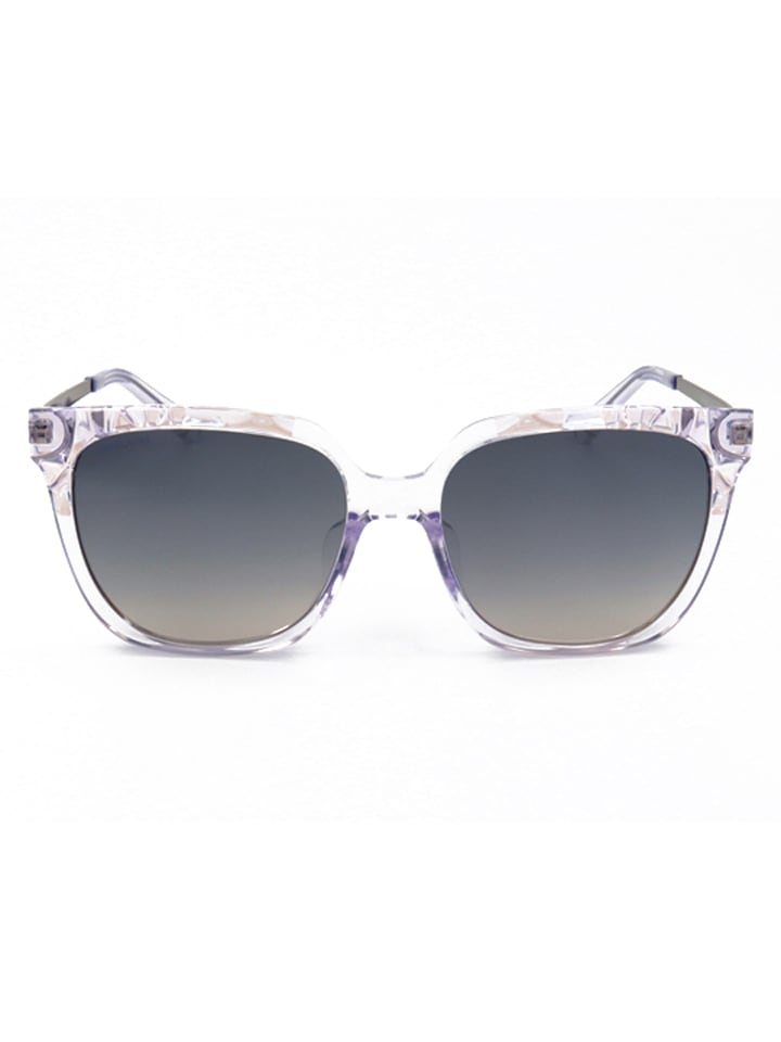 Swarovski Damen-Sonnenbrille in Transparent-Lila/ Grau günstig kaufen 56