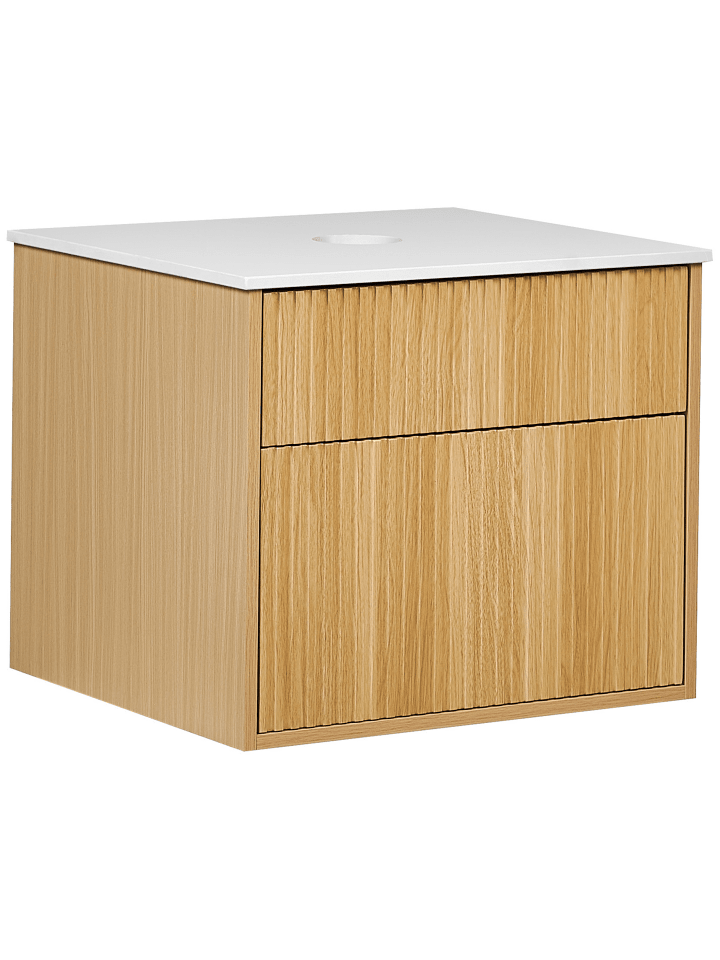 Beliani Badezimmerschrank BEXTI in Heller Holzfarbton/Weiß günstig kaufen onesize