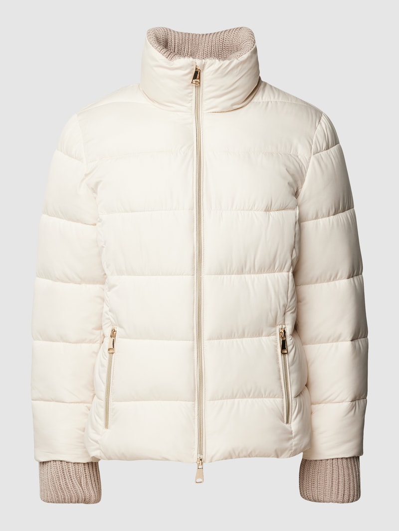 Steppjacke mit Zweiwege-Reißverschluss in offwhite