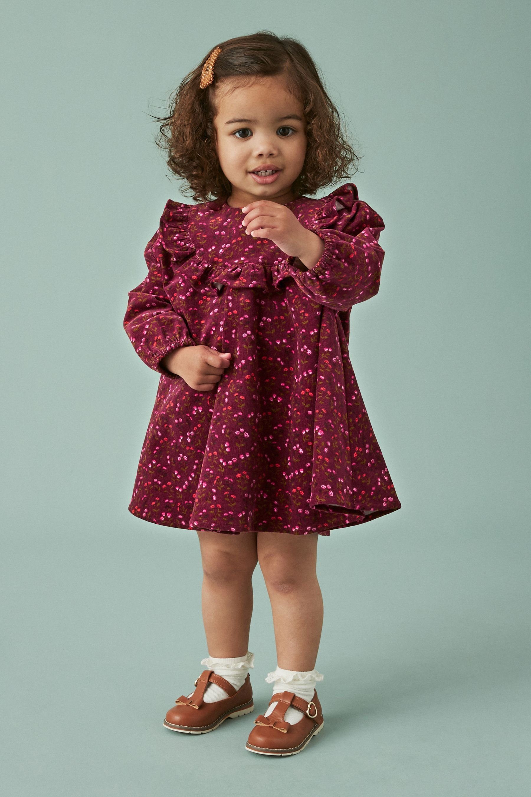Next Cordkleid Cordkleid mit Print (1-tlg)