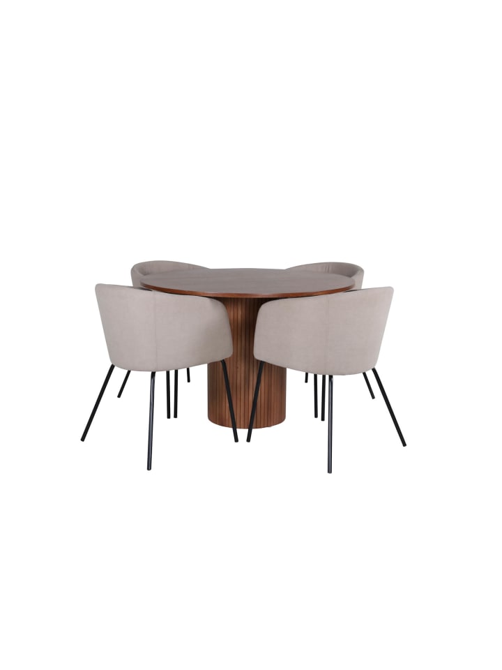 ebuy24 Essgruppe Bianca 21 Braun 110 x 110 cm günstig kaufen onesize