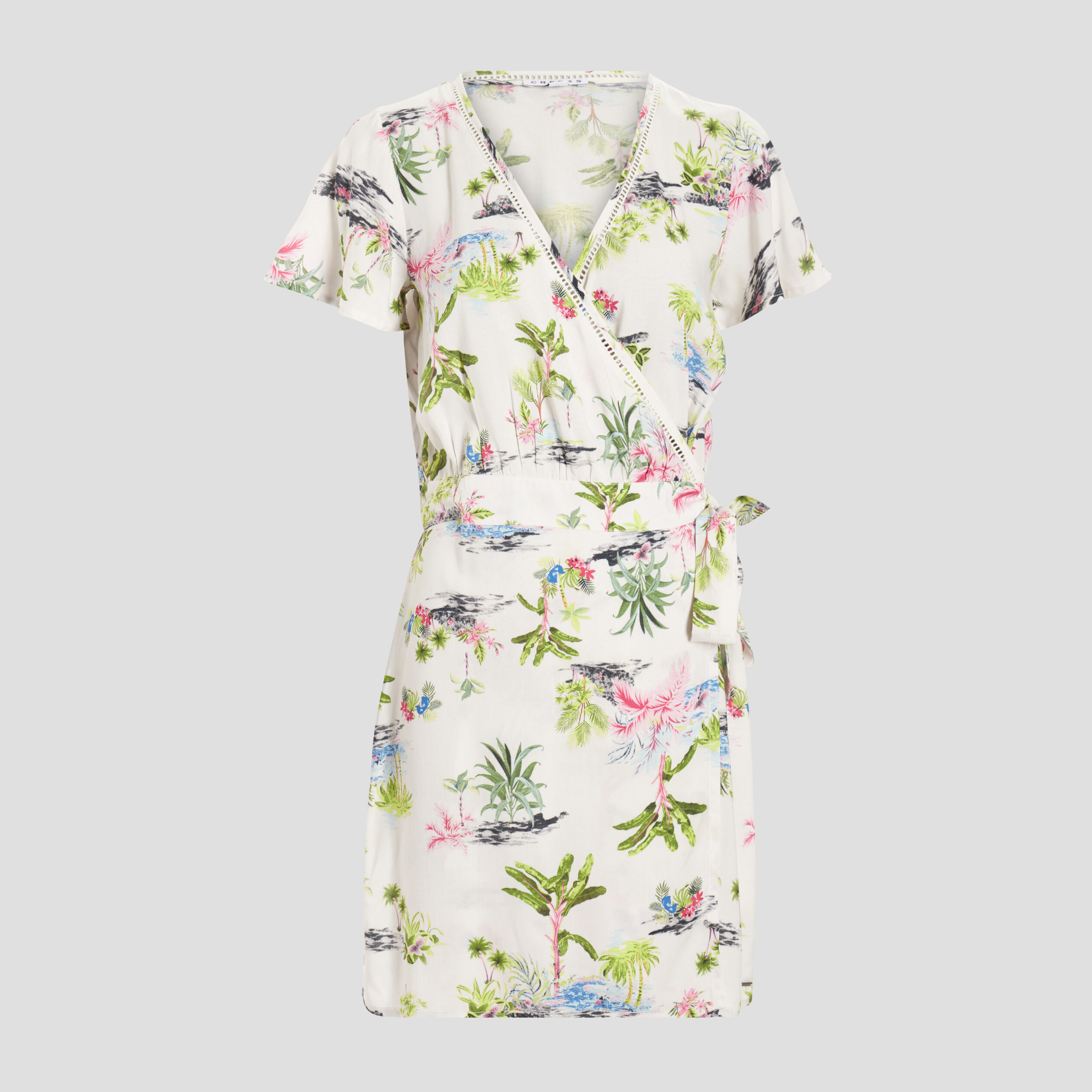 Robe portefeuille ecru femme | La Halle