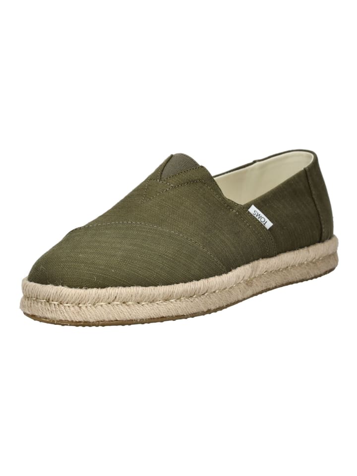 TOMS Slipper in Olive günstig kaufen