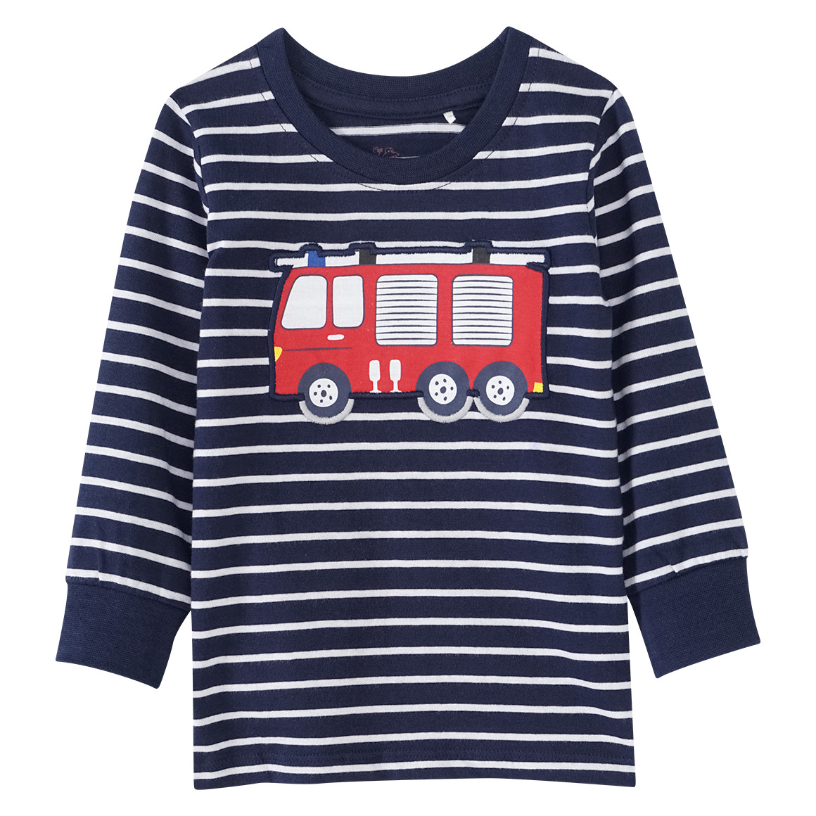 Baby Schlafanzug mit Feuerwehr-Applikation