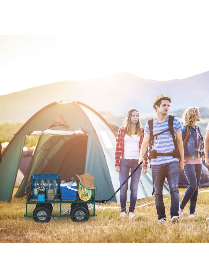 relaxdays Handwagen in Grün günstig kaufen onesize