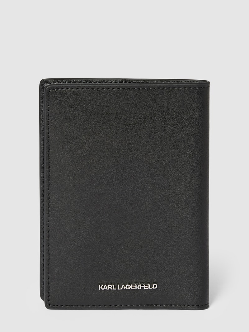 Kartenetui mit Motiv-Print Modell 'k/ikonik 2.0' in schwarz