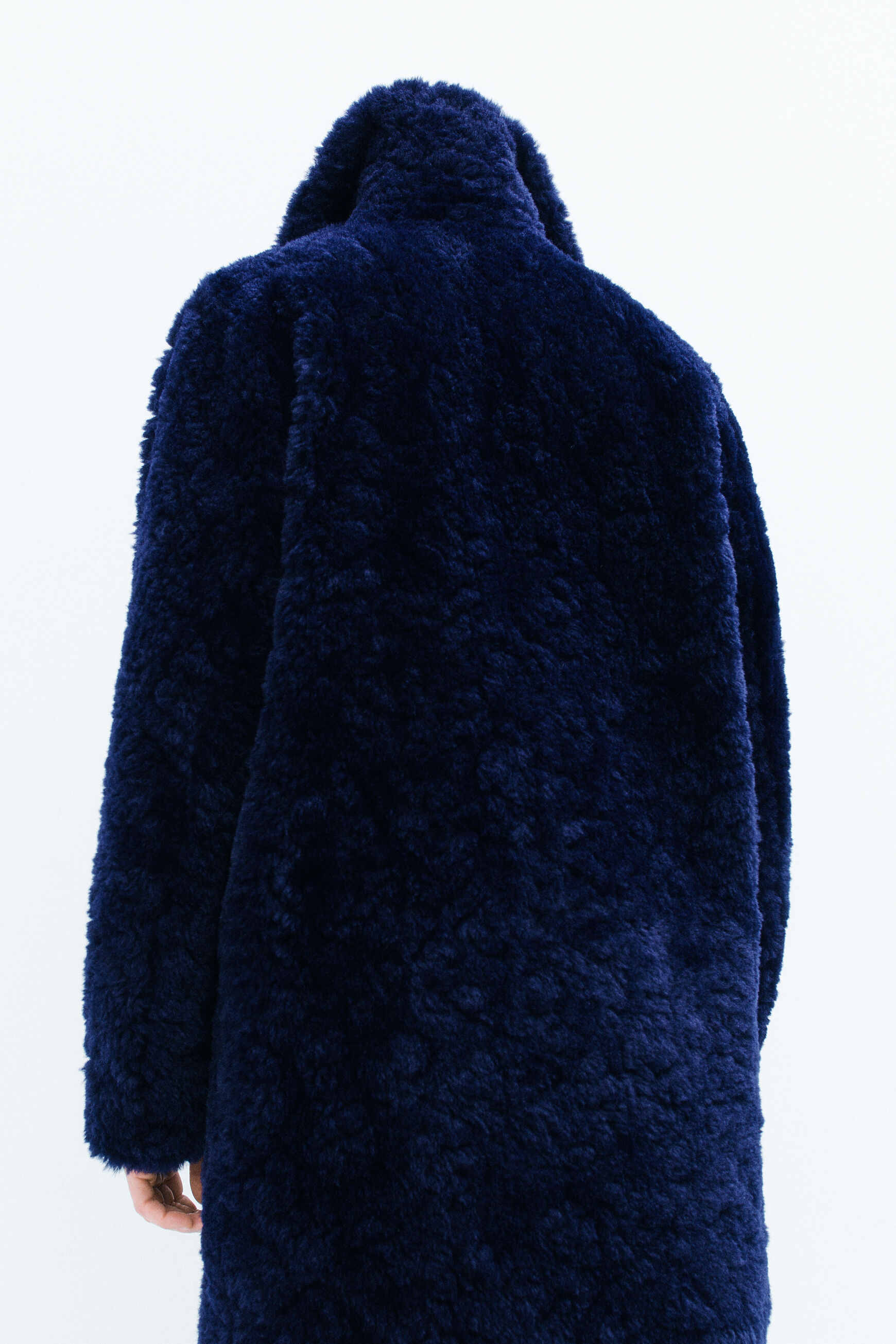 manteau clovis bleu marine femme