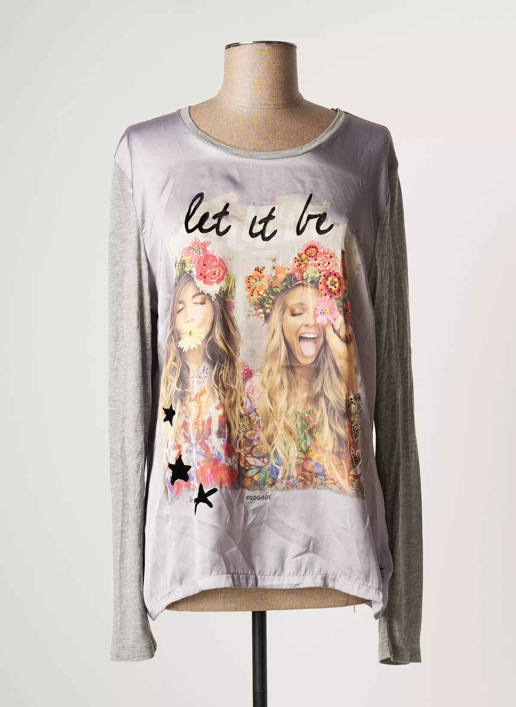 Frogbox Tshirts Femme couleur gris