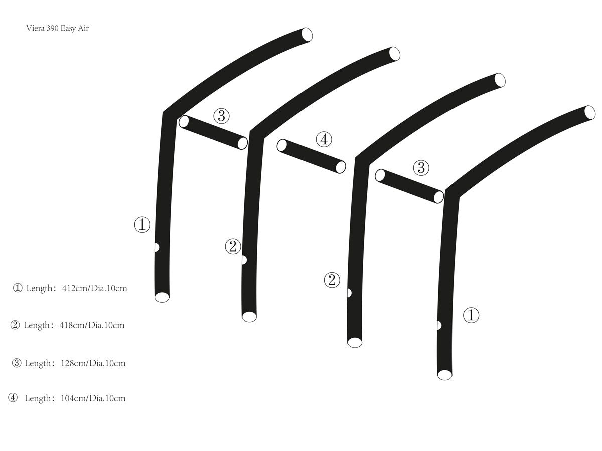 Obelink Viera 390/Mallorca Easy Air Quer Airtube