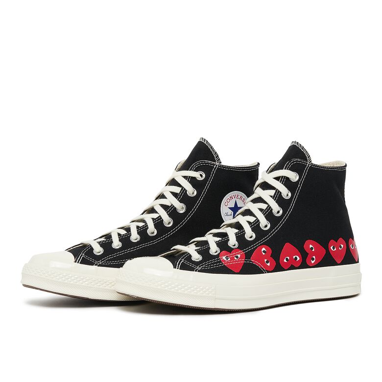 Comme des Garcons Play Multi Heart Chuck Taylor All Star '70 High Black