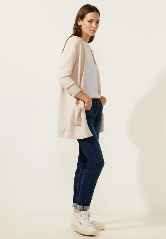 Street One Cosy Melange Strickjacke