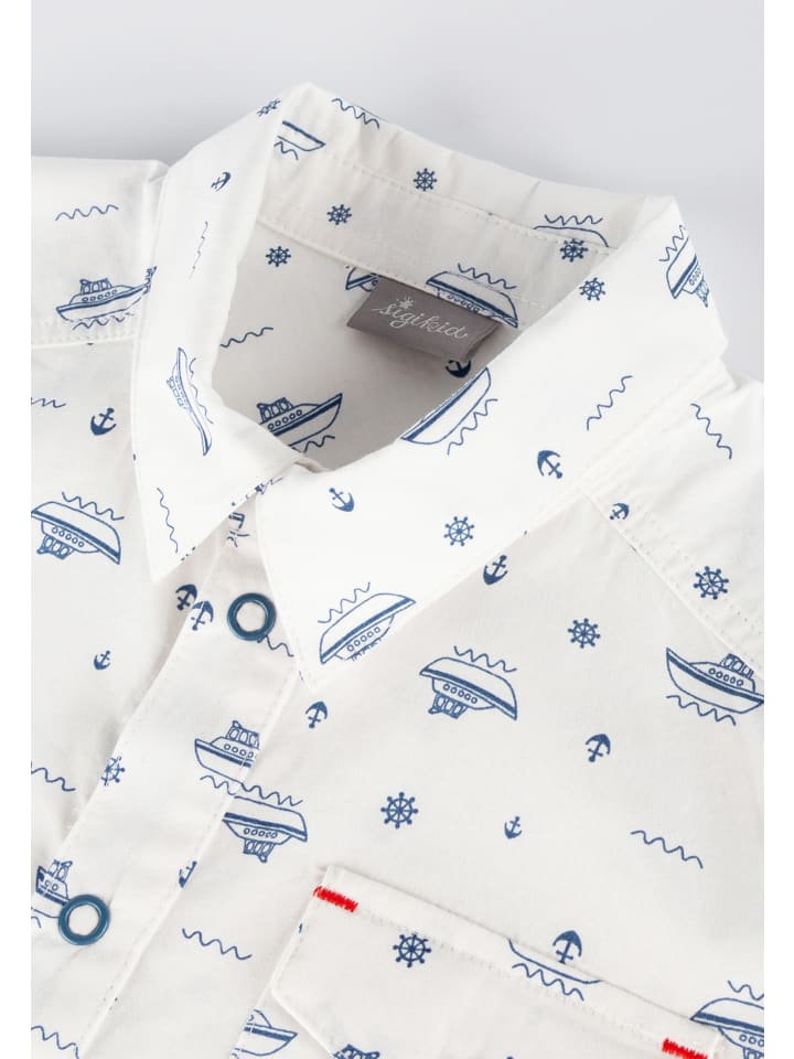 Sigikid Hemd Bear at Sea in weiß günstig kaufen 116