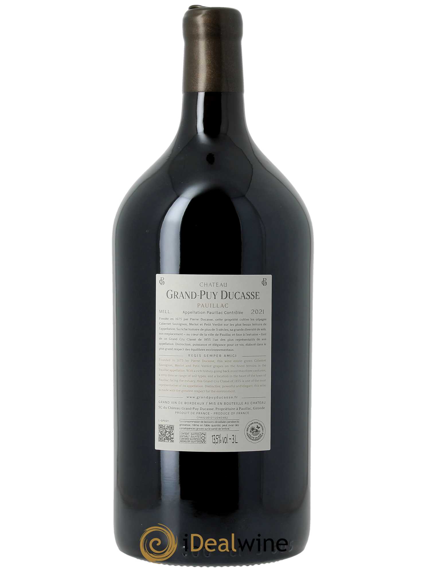 Château Grand Puy Ducasse 5ème Grand Cru Classé  2021 - Lot de 1 Double-magnum