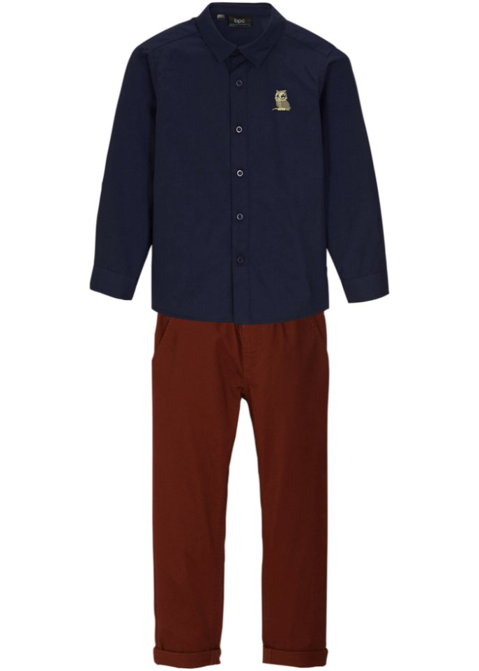 Jungen Chino Hose mit Hemd (2-tlg.Set)