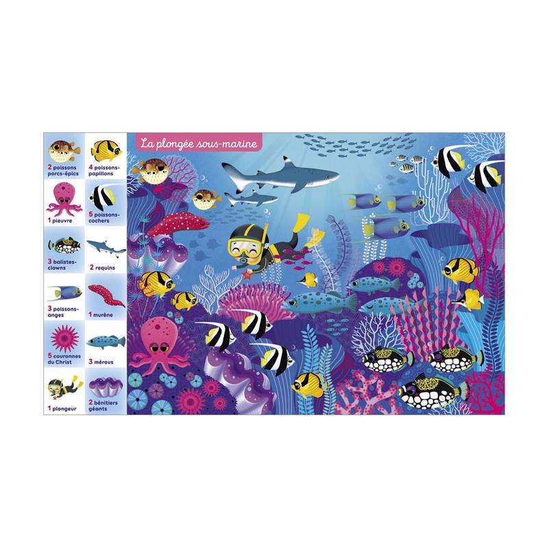 Livre Cherche, trouve et compte les animaux de la mer - Lito