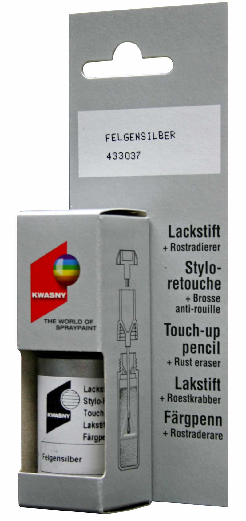 Auto-K Lackstift 9 ml Felgensilber  - ATU