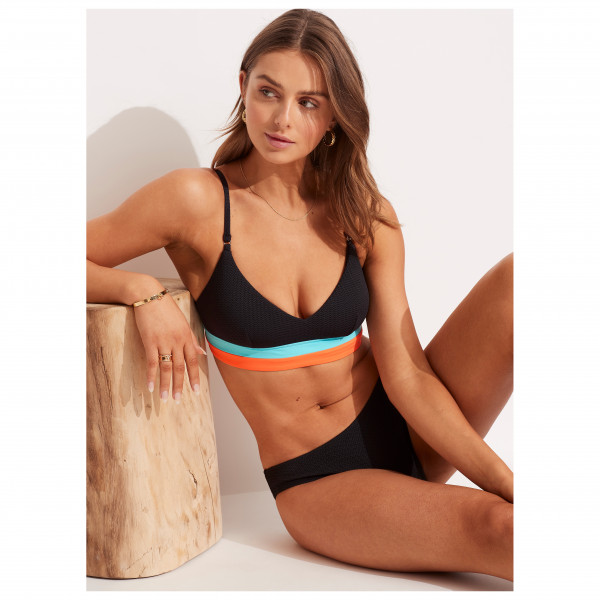Seafolly - Women's Slice of Splice Spliced Bralette - Bikini-Top