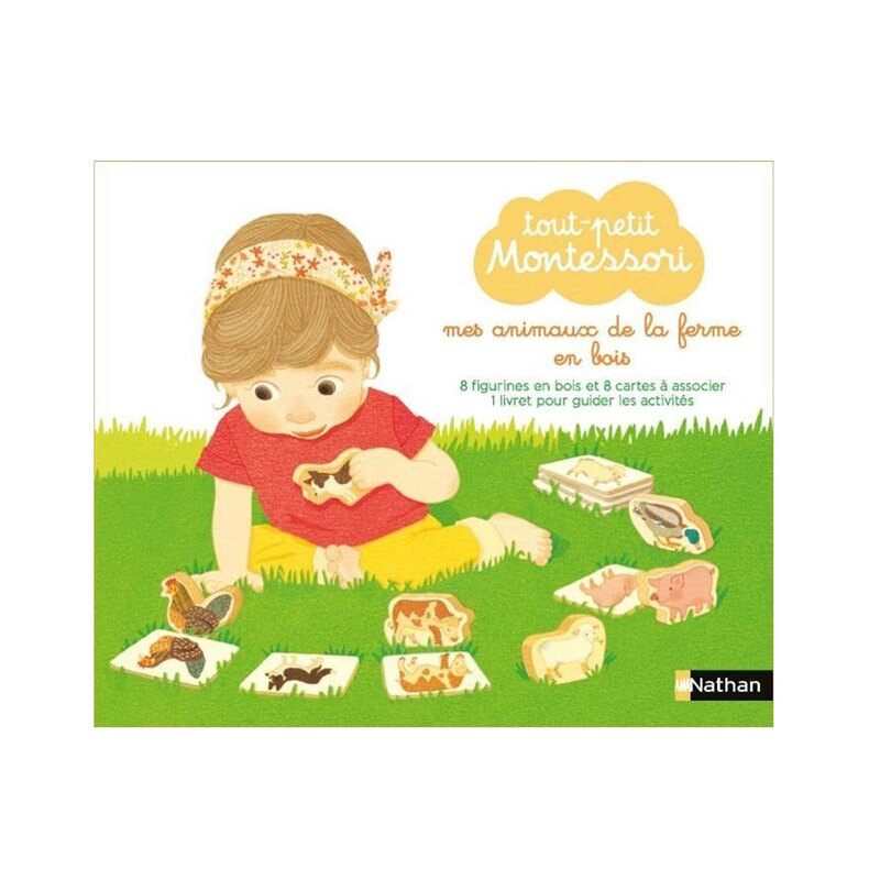 Coffret tout petit Montessori, mes animaux de la ferme - Nathan Jeunesse