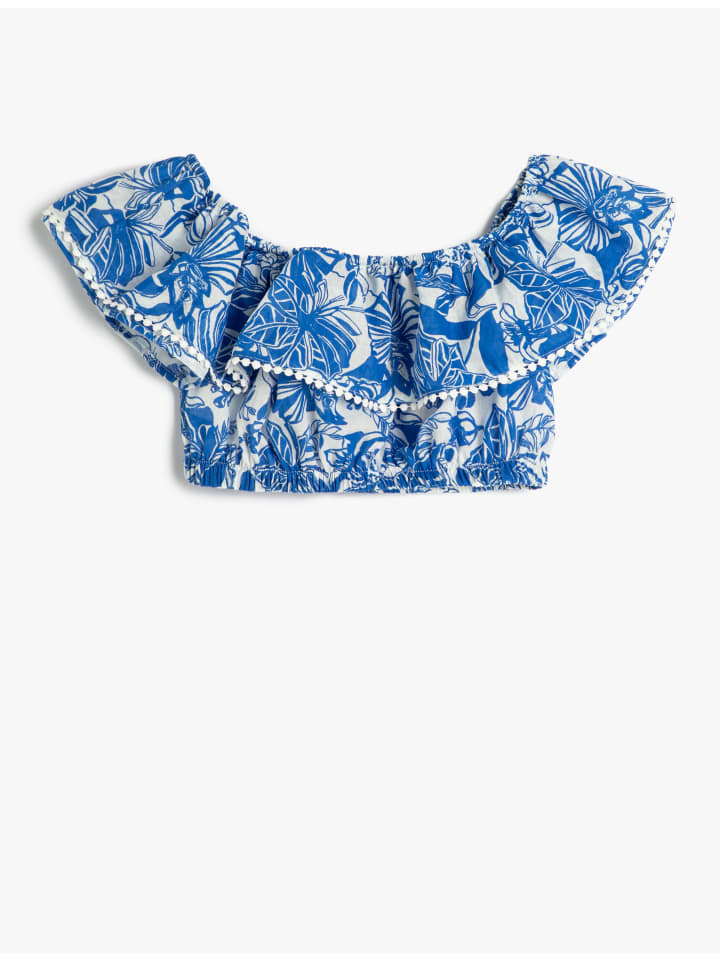 KOTON Bluse in Blau Gemustert günstig kaufen