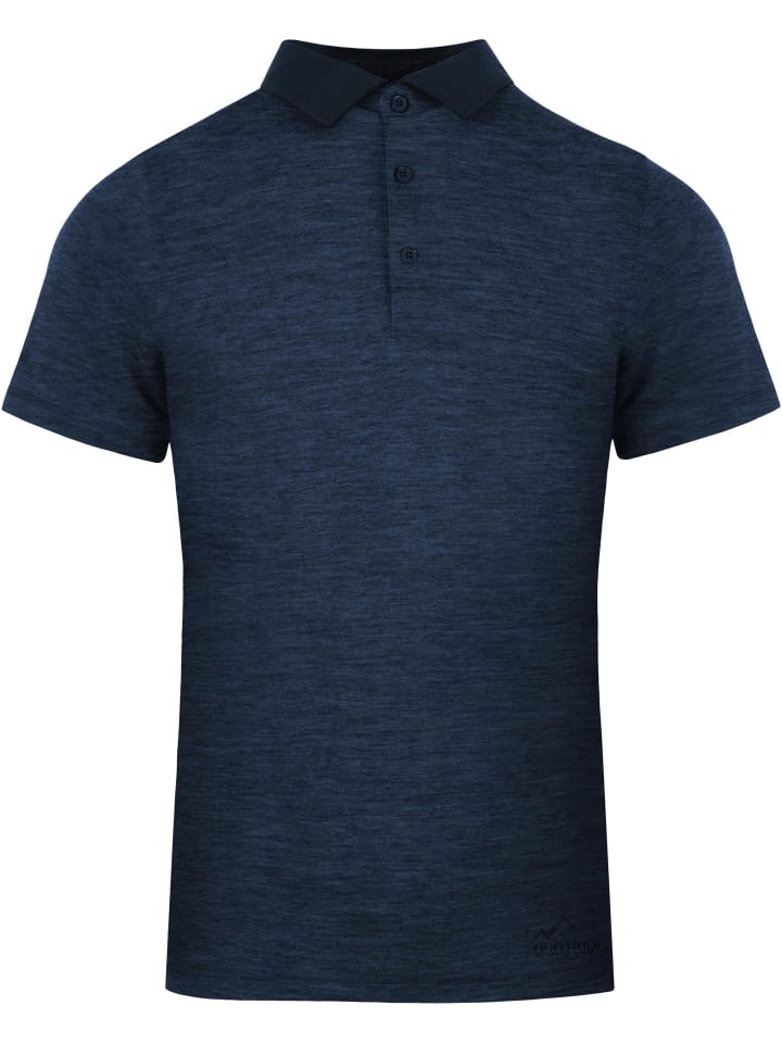 Normani Outdoor Sports Herren Merino Polo-Shirt Nowra in Navy günstig kaufen