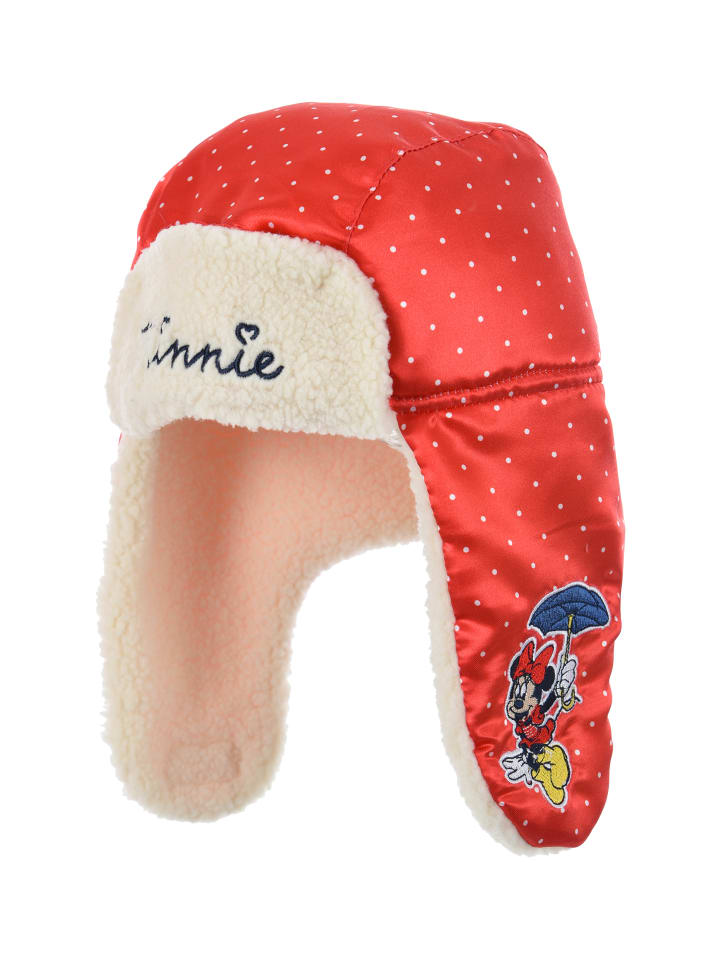 Disney Minnie Mouse Wintermütze Piloten in Rot günstig kaufen