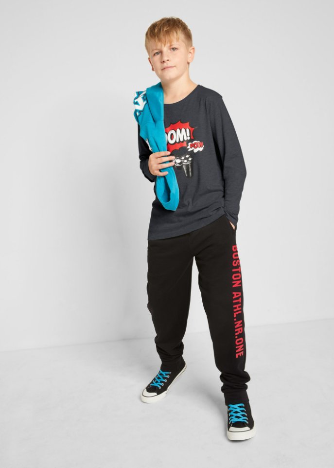 Jungen Langarmshirt aus nachhaltiger Baumwolle (2er-Pack)