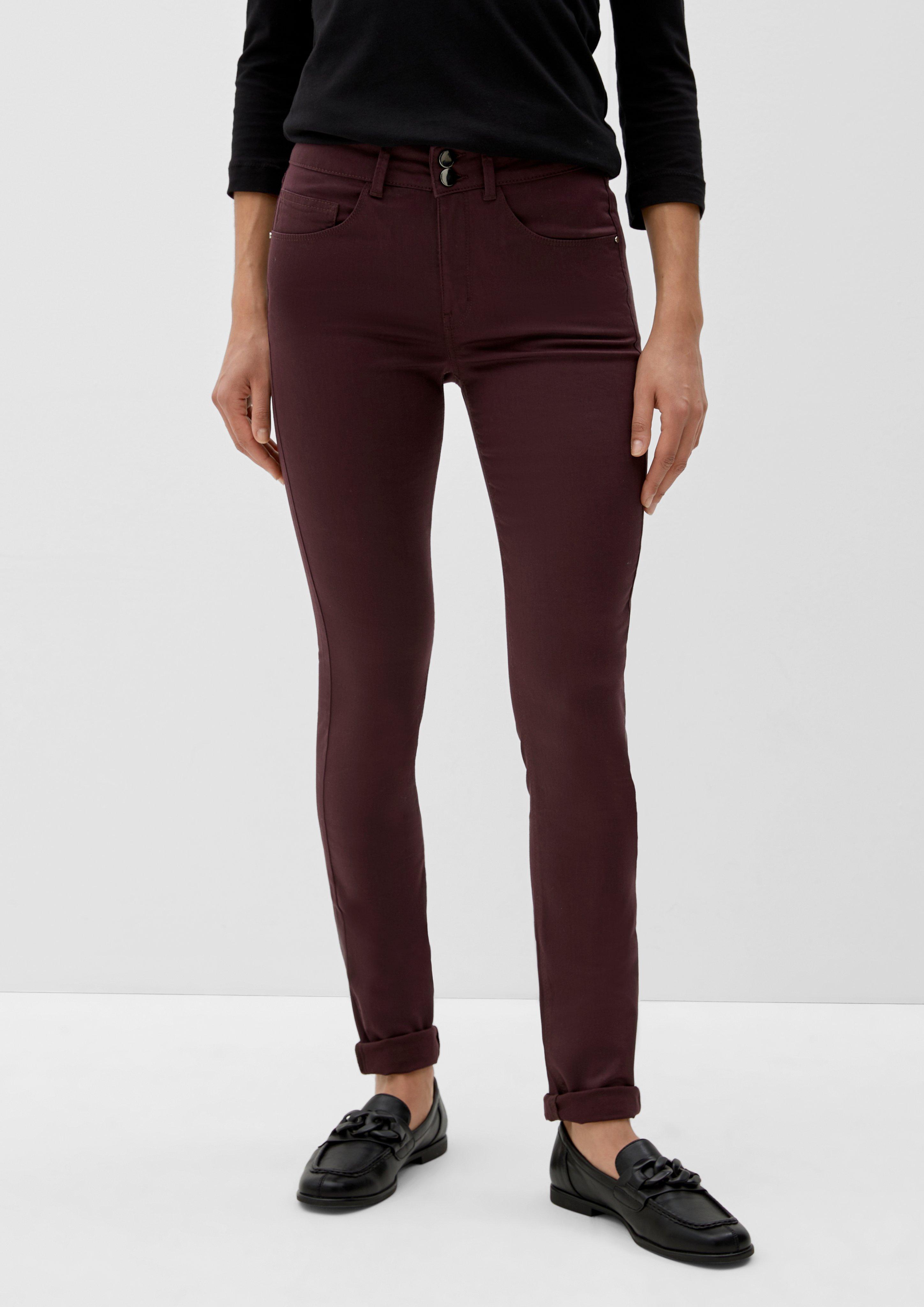 Slim: Hose aus Baumwollsatin  2122945-4989
