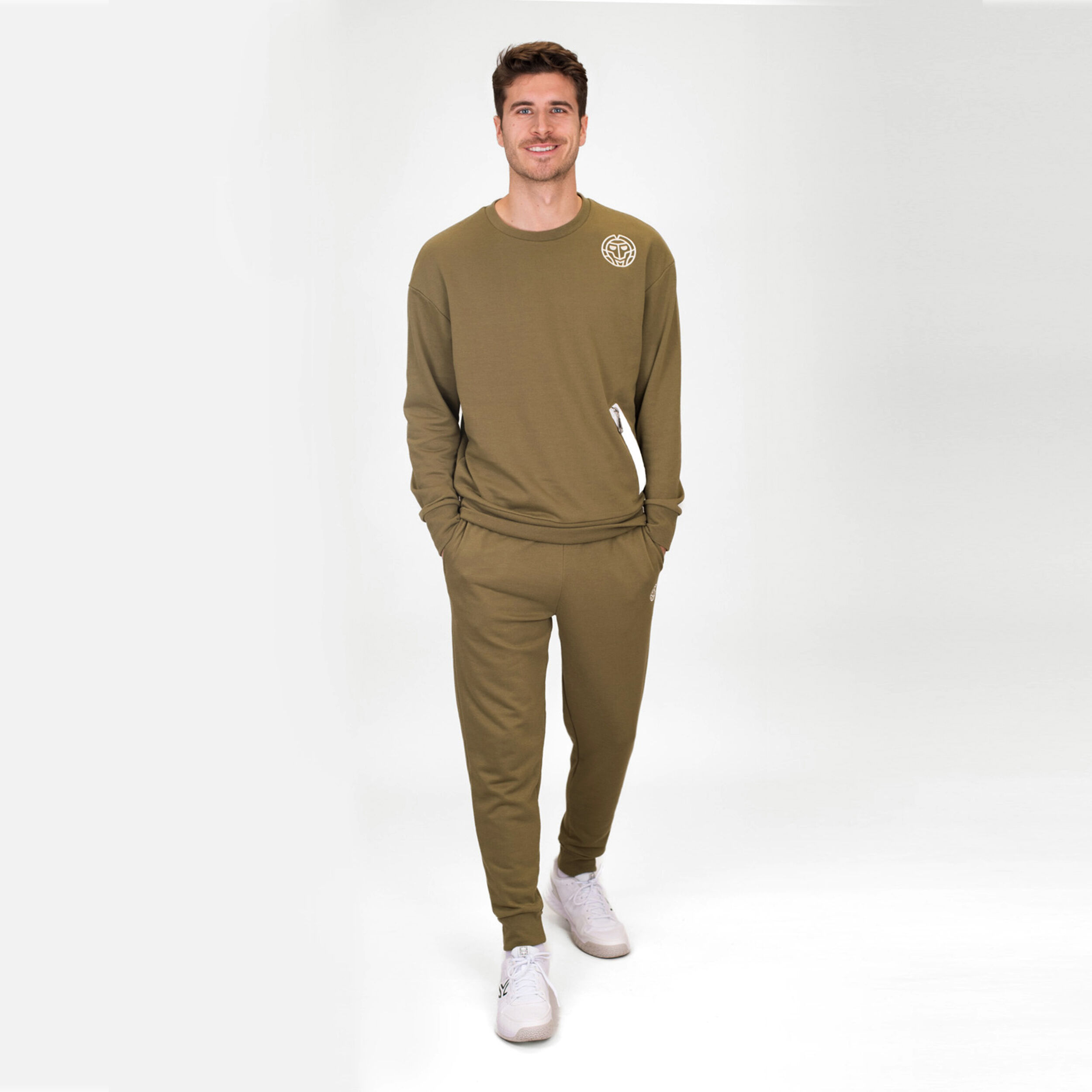 Chill Crew Sweatshirt Herren - Oliv