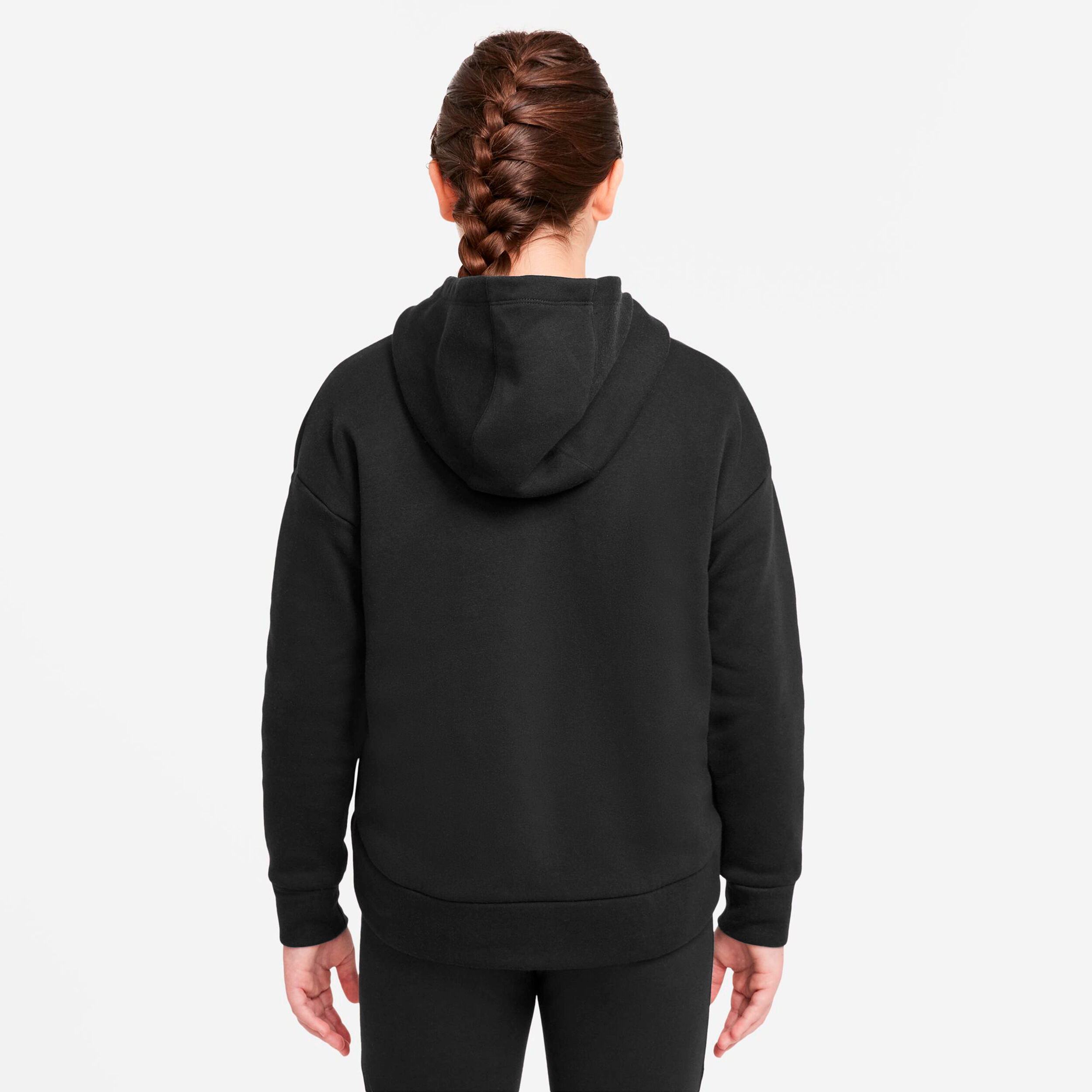 Sportswear Club Fleece Sweatjacke Mädchen - Schwarz, Weiß