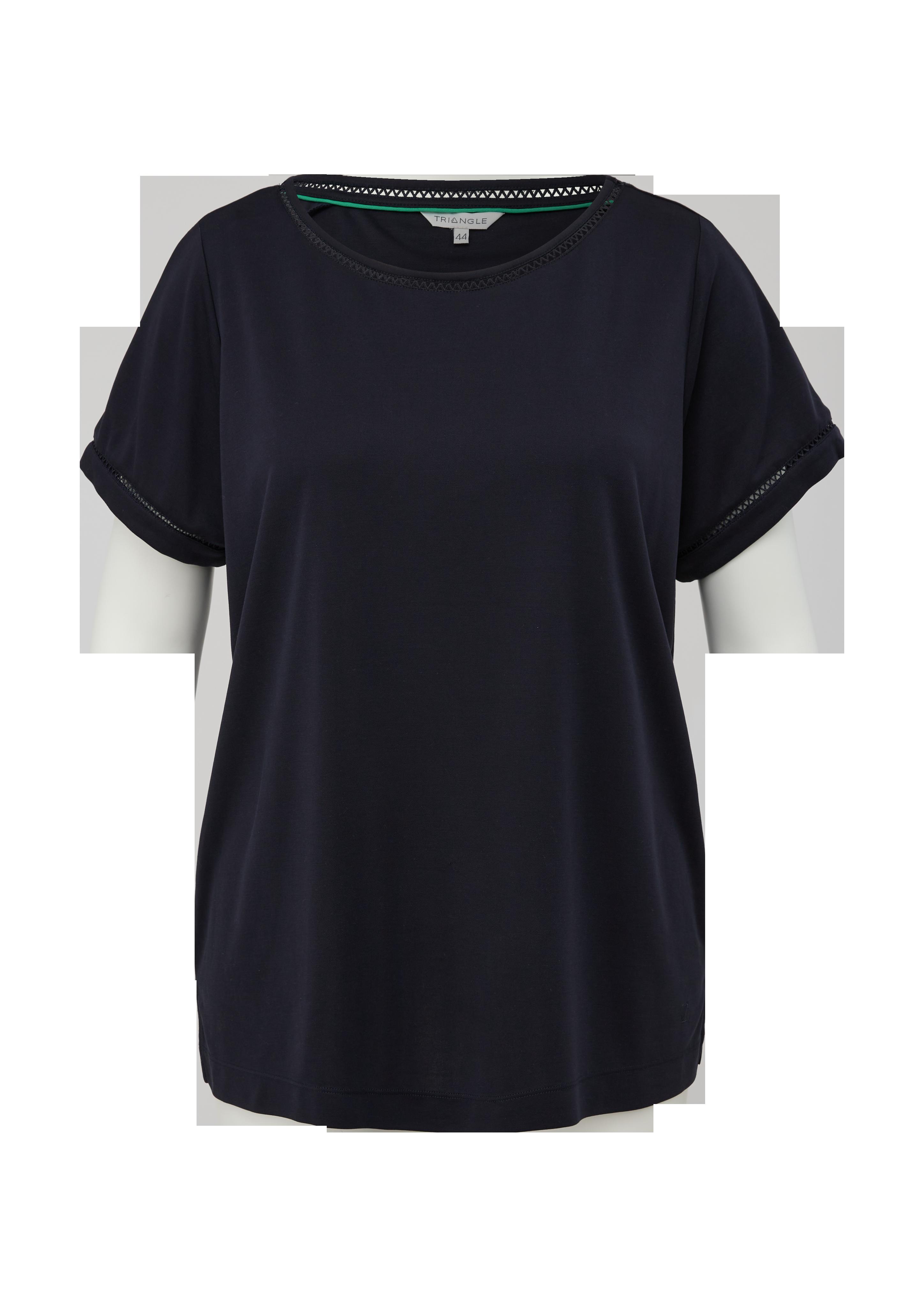 T-Shirt mit Spitzenborte  2129909-5976