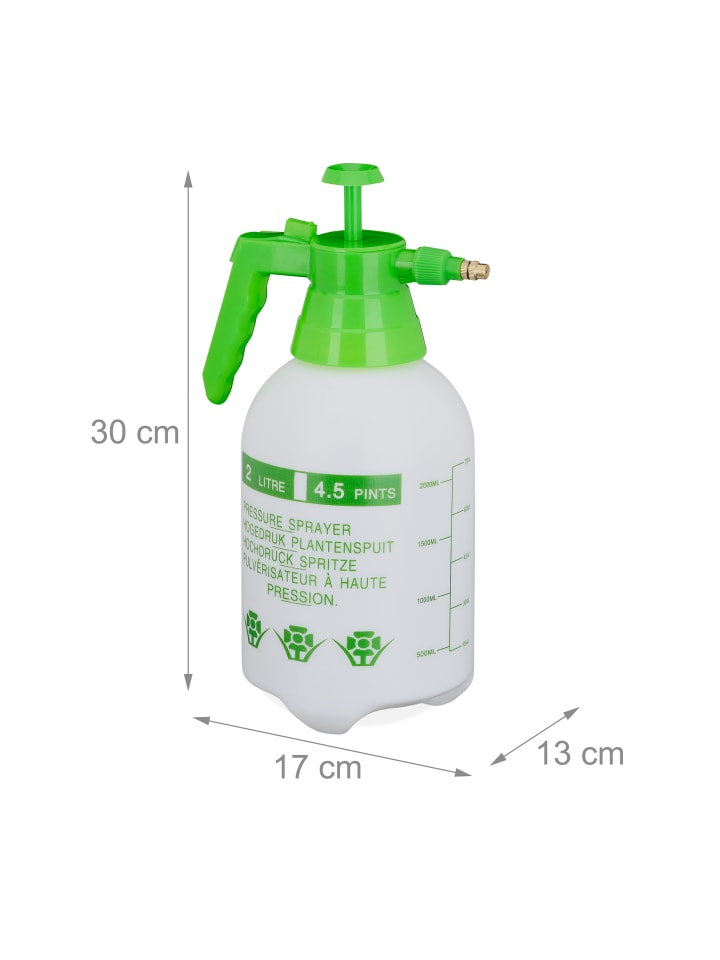 relaxdays Drucksprüher in Weiß/ Grün - 2 l günstig kaufen onesize
