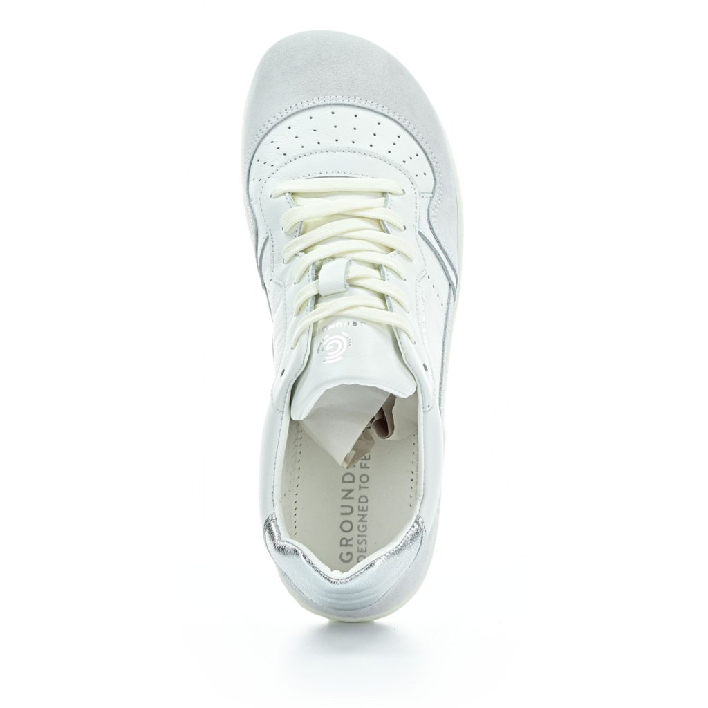 Groundies Nova GO1White/Silver Barfußschuhe