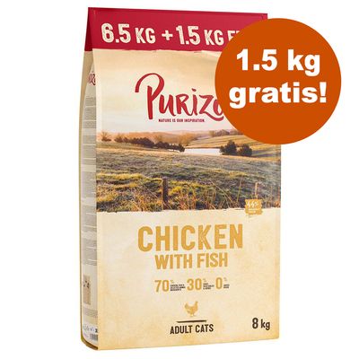 6,5 kg + 1,5 kg gratis! 8 kg Purizon Trockenfutter- getreidefrei