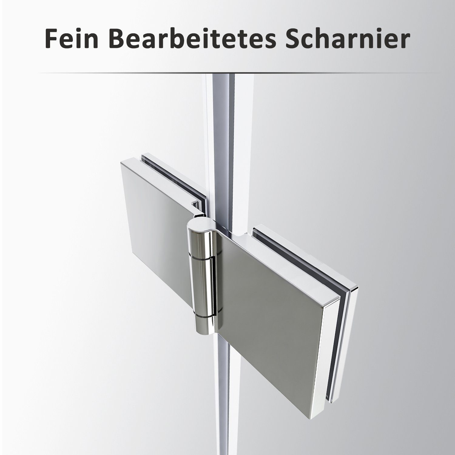 Boromal Badewannenfaltwand Duschwand für Badewanne 2-teilig Badewannenaufsatz Faltbar 100-120cm, Sicherheitsglas, Einscheibensicherheitsglas, 140cm Höhe, Badewannenfaltwand, 6mm ESG Glas