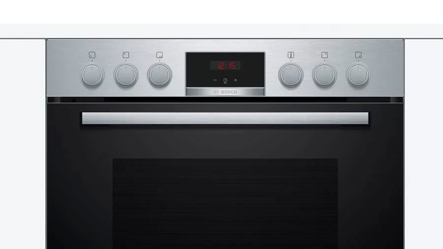 BOSCH Elektro-Herd-Set HND411LS66, mit Backwagen