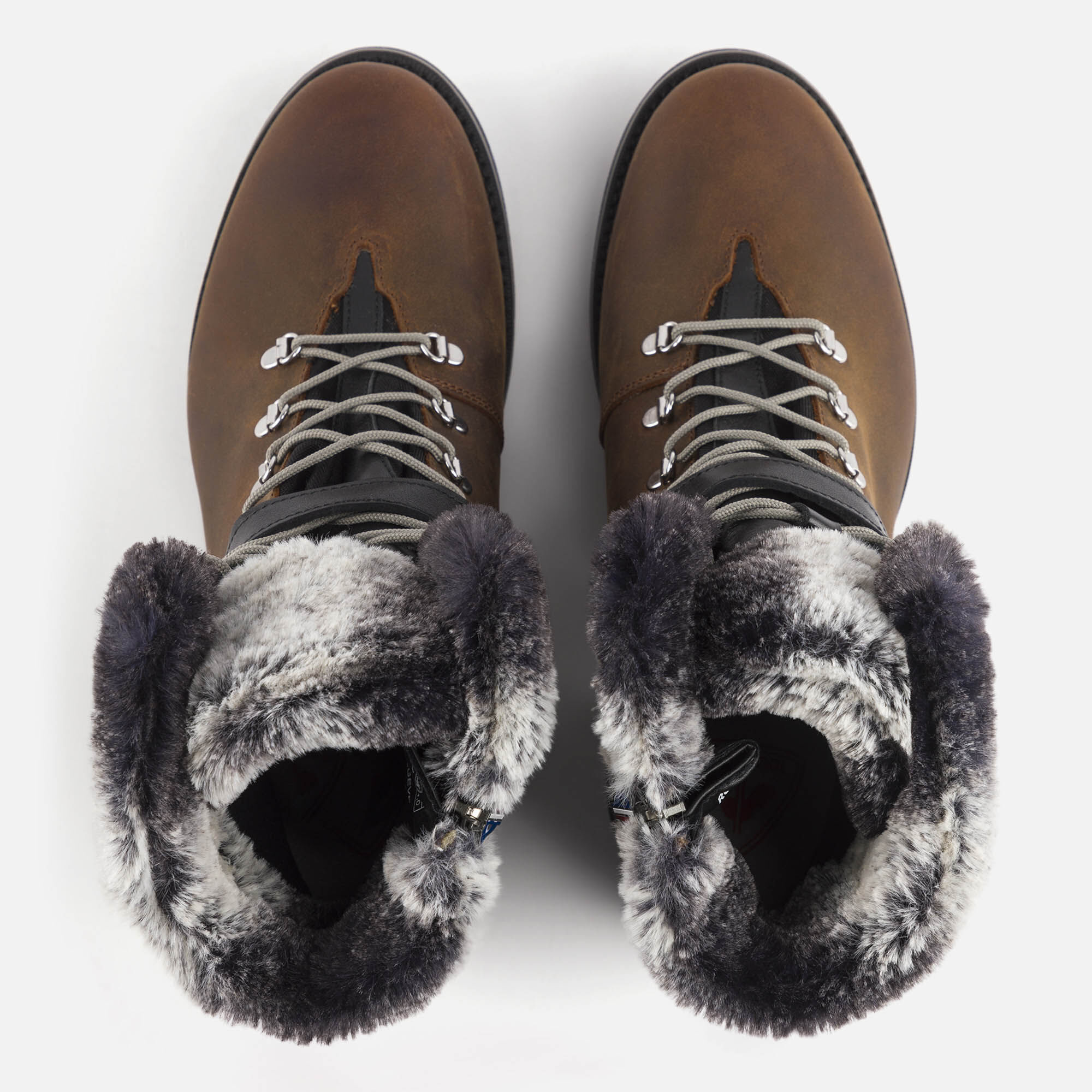 Bottines Megève marron ciré femme