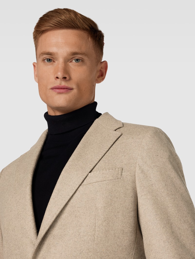 2-Knopf-Sakko mit Eingrifftaschen Modell 'Giro' in beige