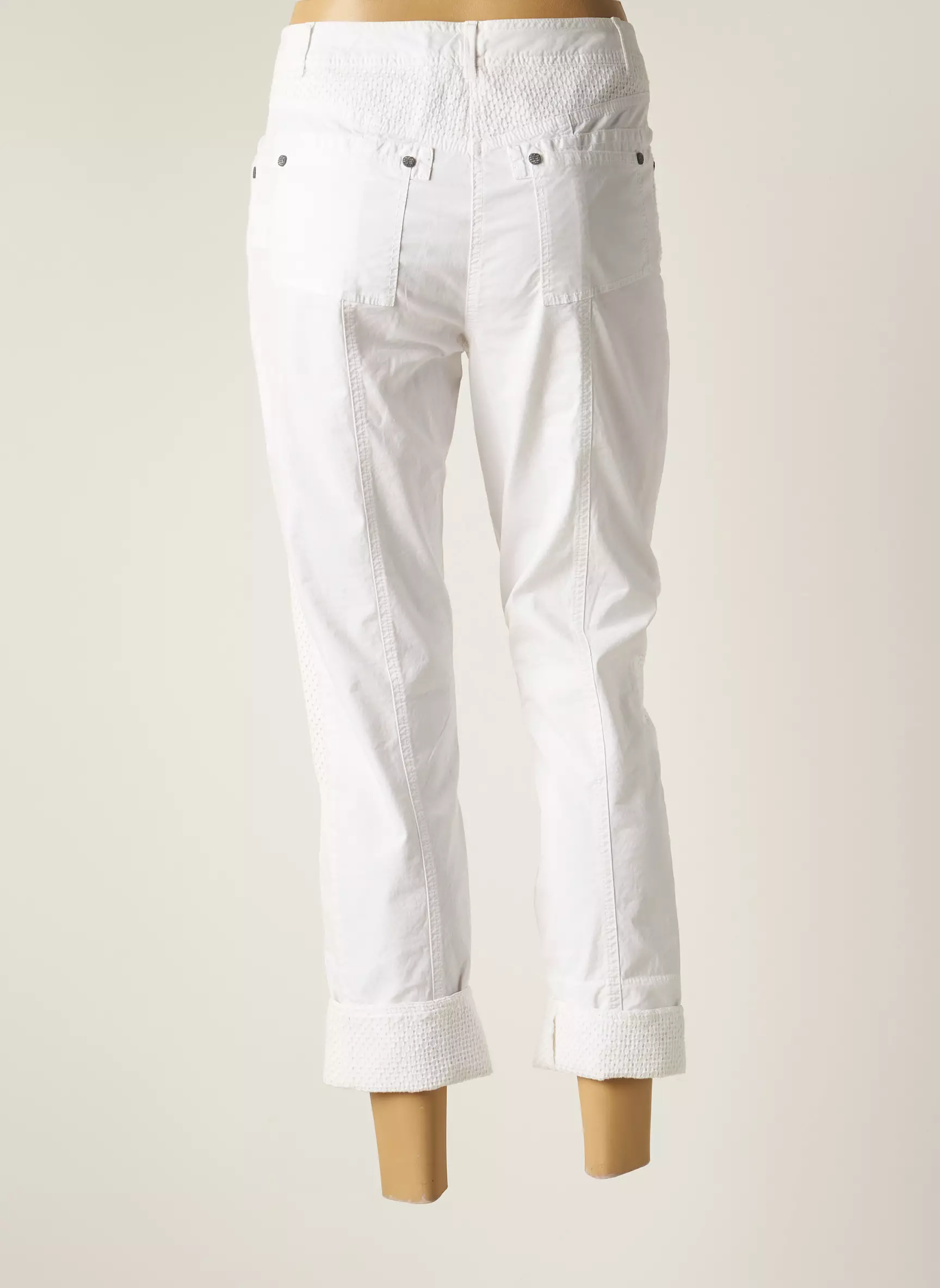 Mc Planet By Innate Pantalon7 8 Femme couleur blanc