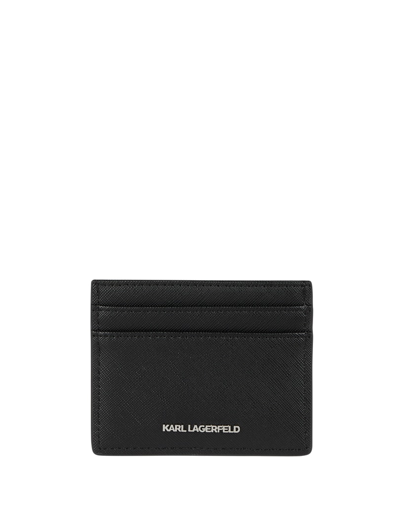 Kartenetui mit Logo in schwarz
